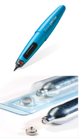 Cryotherapy with cryopen